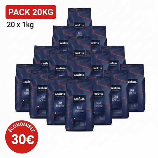 Espresso café Lavazza Gran Espresso grains professionnels