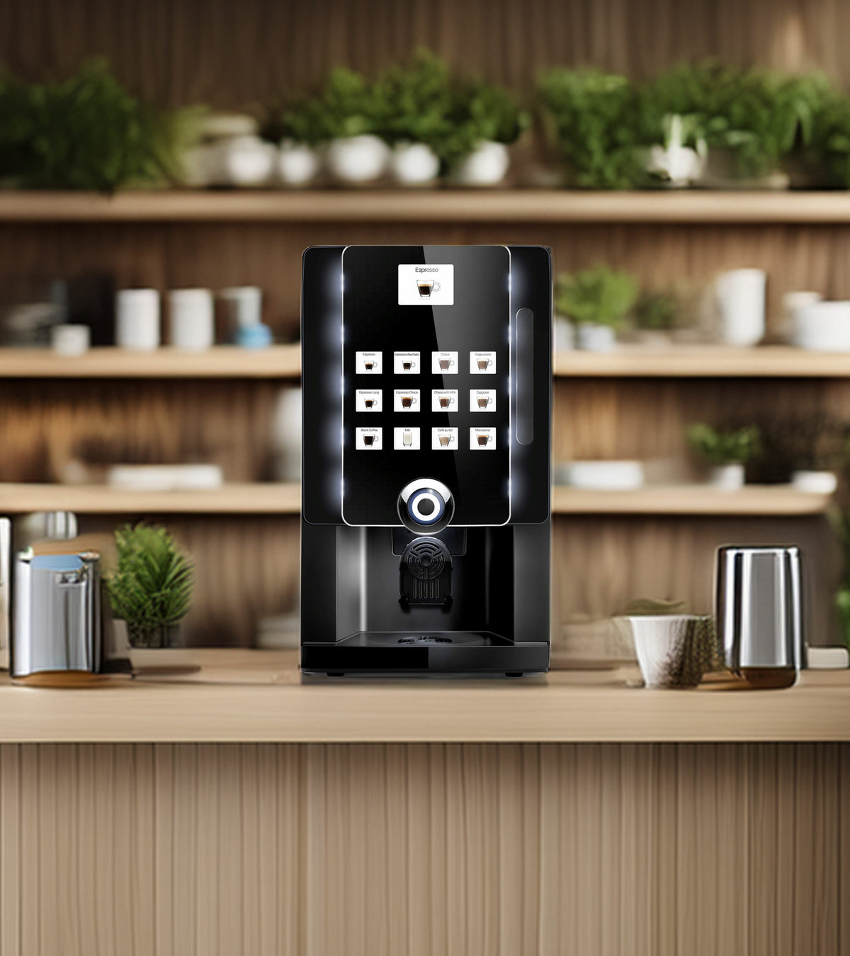 Rhea eC Business Line en situation sur un comptoir