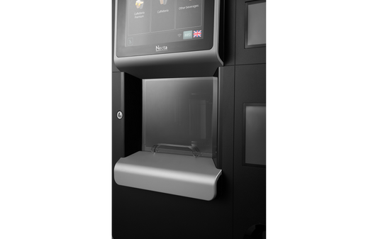 Necta Barista 500 Pro Touch : écran tactile incliné 21,5 pouces intégré à la zone de distribution