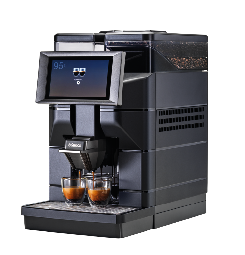 Machine à café en grains Saeco Magic B2+ raccordable au réseau d'eau, vue de face