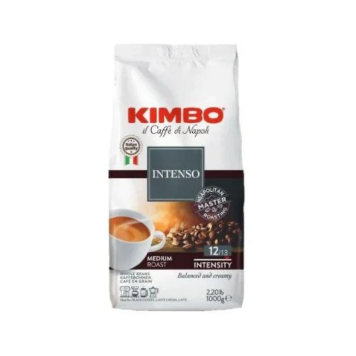 Café en grains Kimbo Intenso (1kg) - Castel Expresso