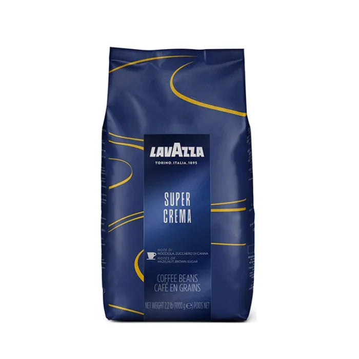 Lavazza Super Crema – Café en Grains (1 kg) - Castel Expresso