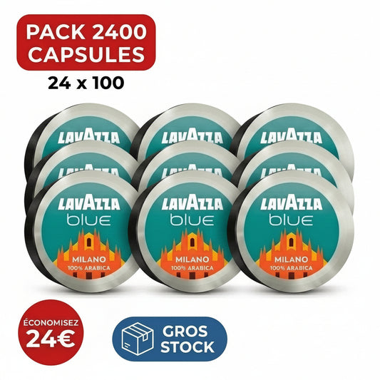 Pack de 2 400 capsules Lavazza Blue Milano