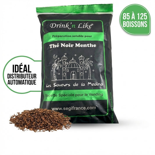 Thé instantané noir menthe 1kg - Distributeur automatique