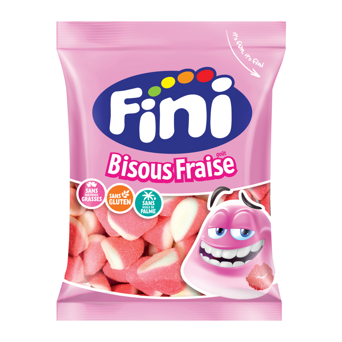 Bonbons Fini Bisous fraise 90 g