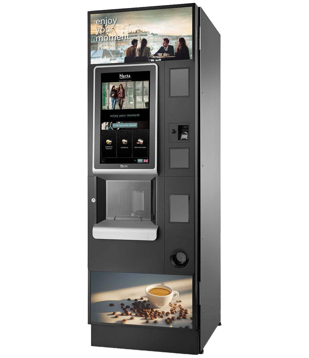 Distributeur automatique Necta Barista 600 Pro Touch Expresso, vue de face