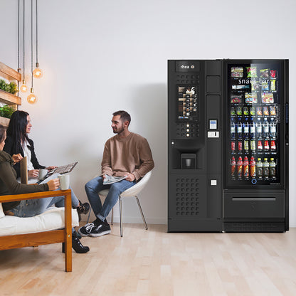 Rhea Caffe Europa Touch associée au distributeur de snacks LZ Side
