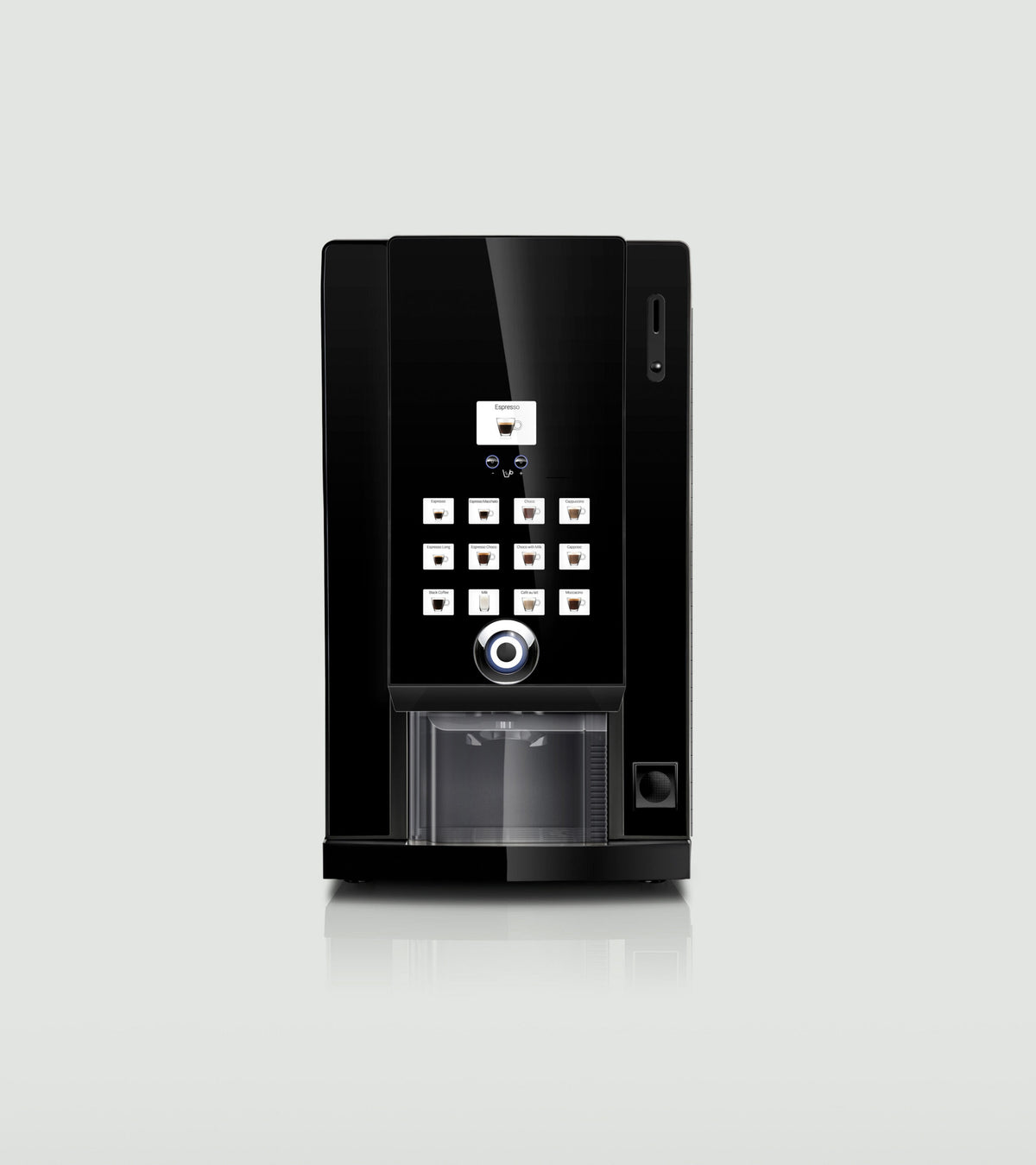 Machine à café professionnelle Rhea Doppio Business Line instantanée, vue de face
