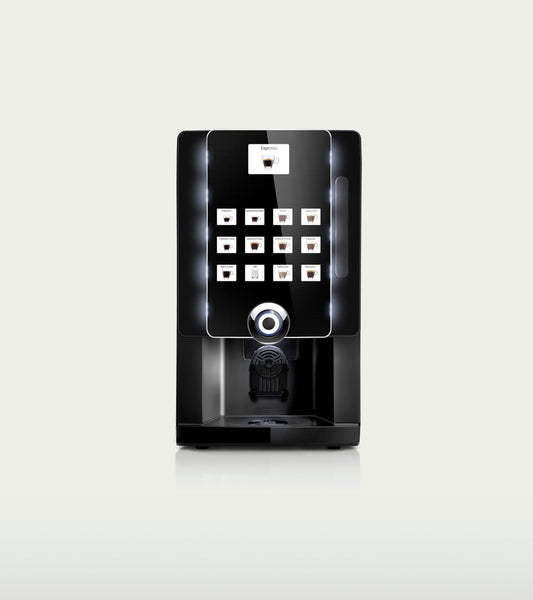 Machine à café professionnelle Rhea eC Business Line instantanée autonome, vue de face