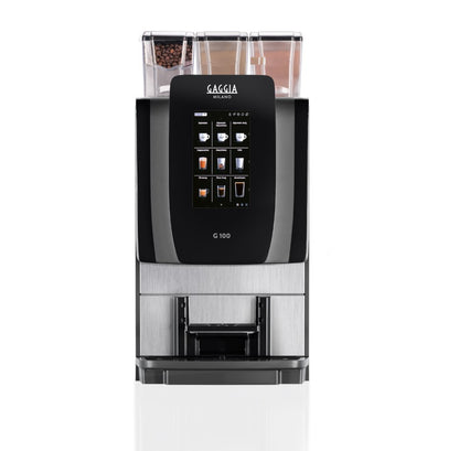 Gaggia G 100 ES + 2 IN + lait frais vue de face