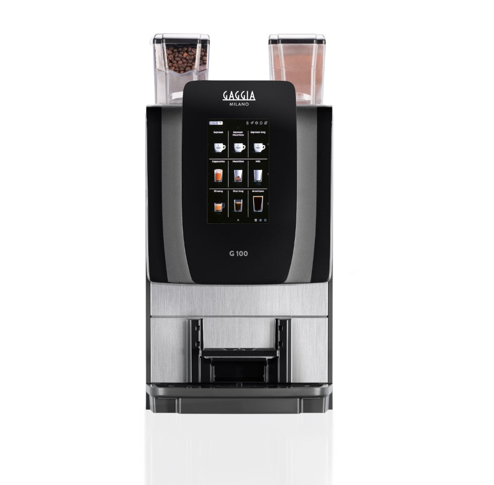 Gaggia G 100 ES + IN + lait frais vue de face