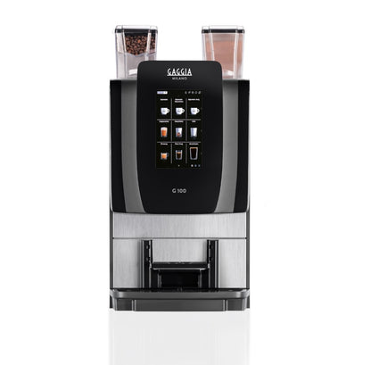 Gaggia G 100 ES + IN + lait frais vue de face