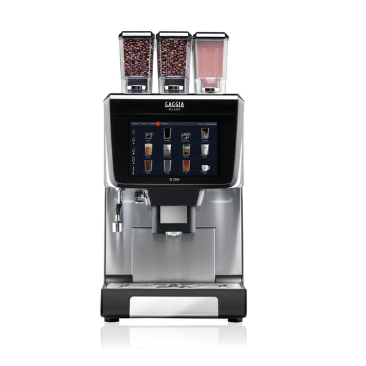 Gaggia G 700 2 ES + 1 IN + lait frais vue de face