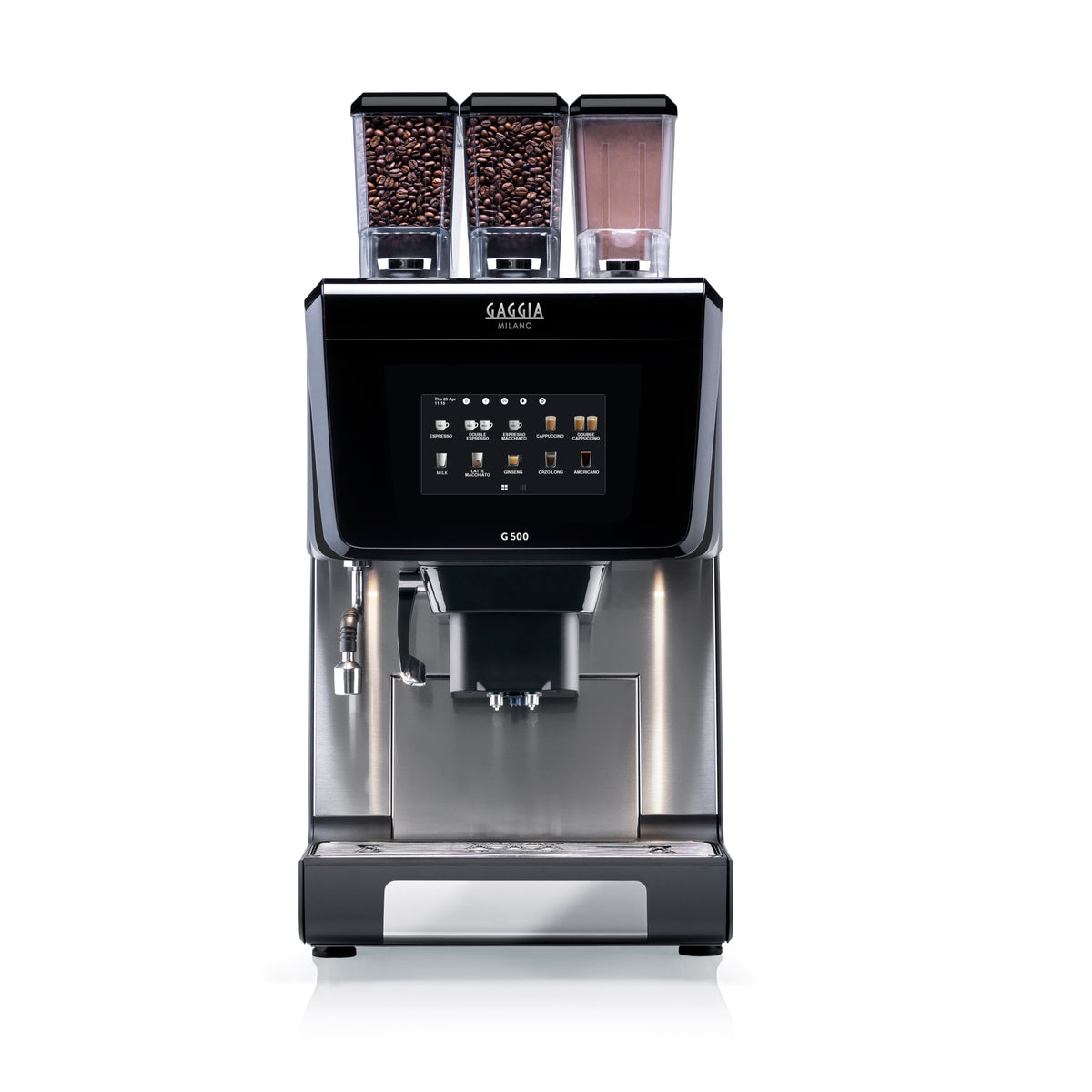Gaggia G 500 Kalea 2 ES + 1 IN avec lance vapeur vue de face