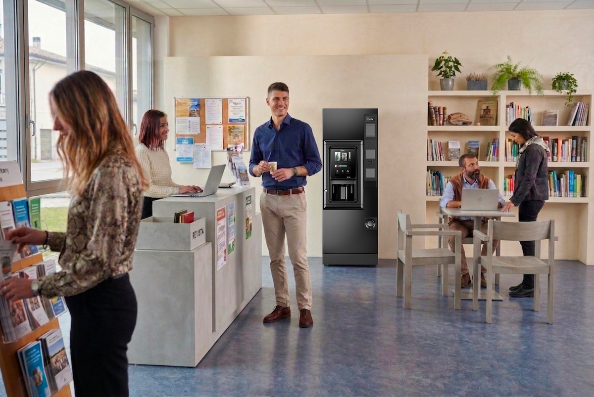 Necta Barista 500 Classic Touch : ecran tactile 13,3 pouces Full HD en situation