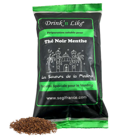 Thé instantané noir menthe distributeur 