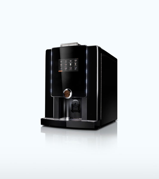 Gamme Rhea XS Grande : réhausse café en grains et façade éclairée