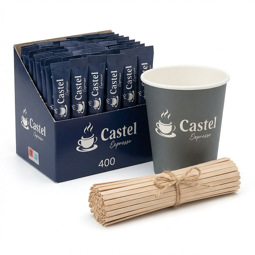 PACK MACHINE LB900 + 300 CAPSULES + ACCESSOIRES CASTEL ESPRESSO
