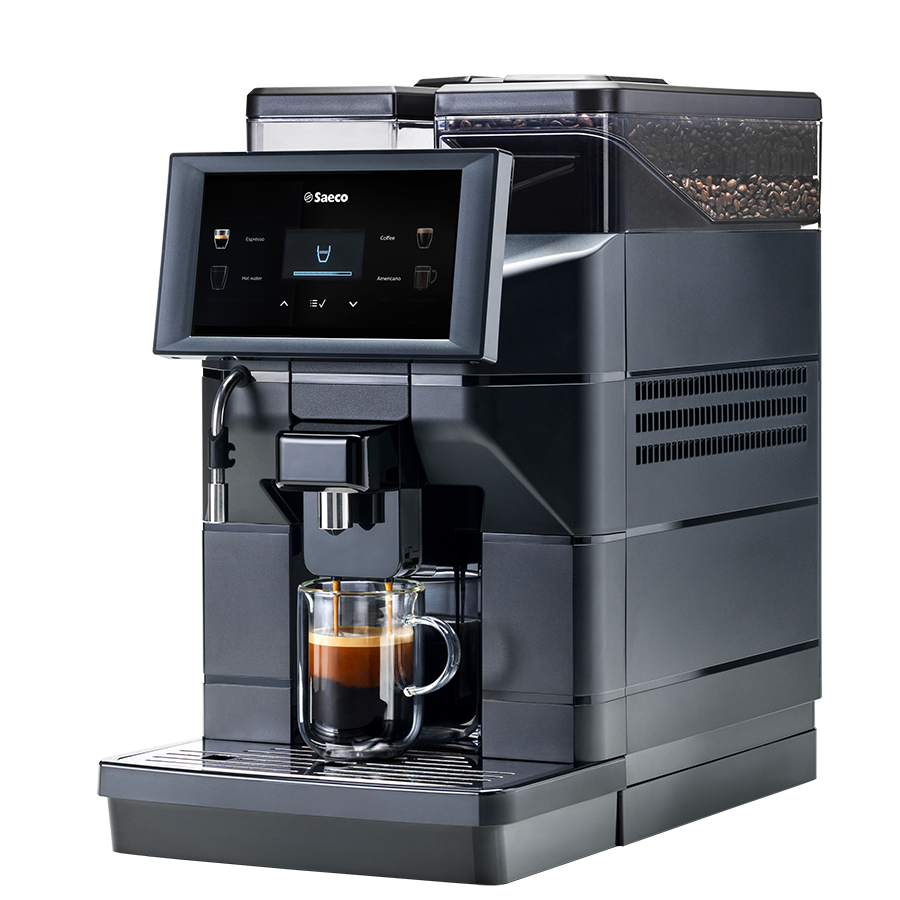 Machine à café en grains professionnelle Saeco Aurora B2, vue de face