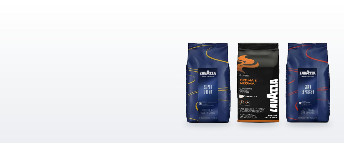 Café en grains Lavazza en gros — Super Crema, Crema e Aroma, Gran Espresso