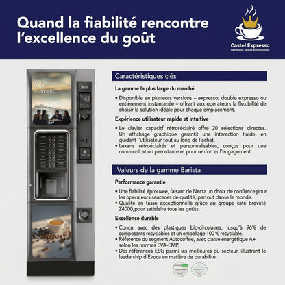 Distributeur Automatique Necta Barista 600