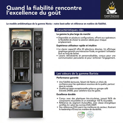 DISTRIBUTEUR AUTOMATIQUE NECTA BARISTA 500
