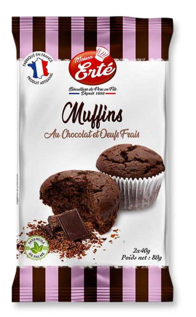 Muffins chocolat x2 (80 g)