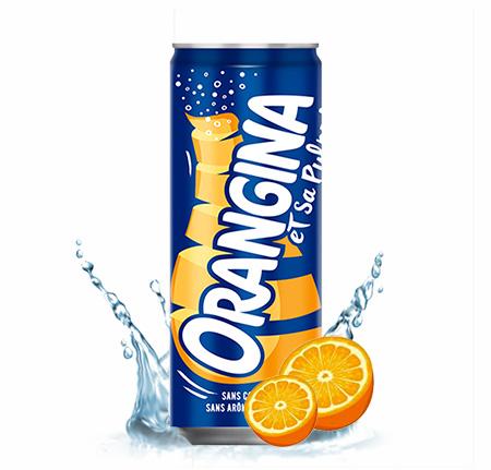 Orangina canette slim 33 cl