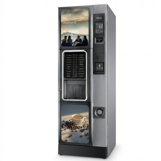 Distributeur automatique café Necta Barista 600 ONE design noir argent LED
