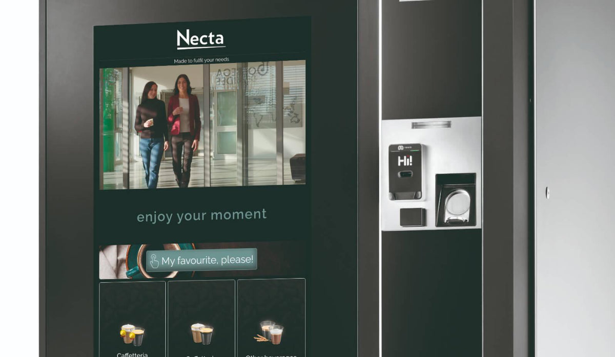Necta Barista 1000 Touch : interface avec recherche par filtres et personnalisation des boissons