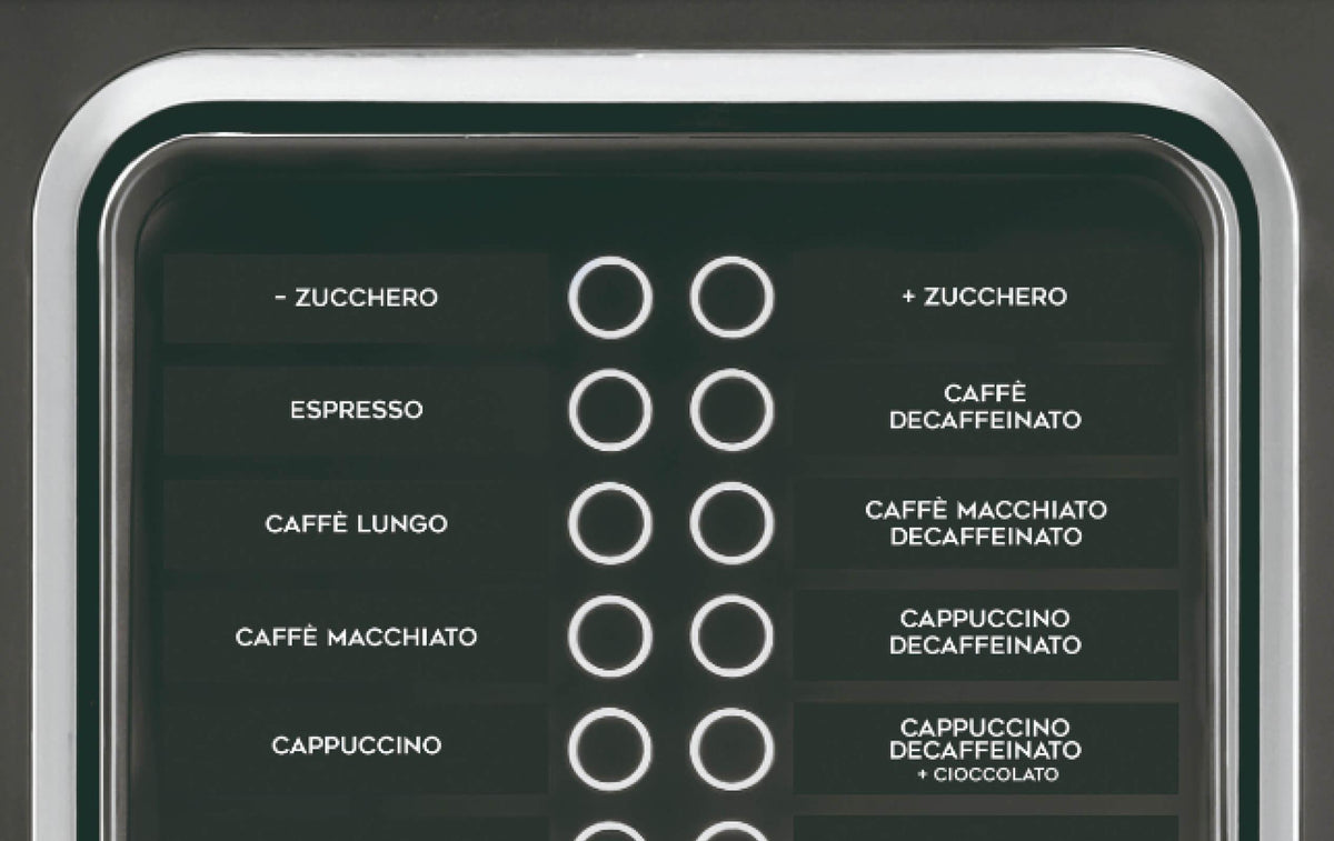 Necta Barista 600 : clavier capacitif rétroeclairé et panneaux LED