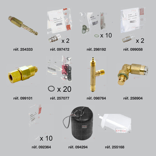 Pièces du kit révision hydraulique Espresso Necta Opera