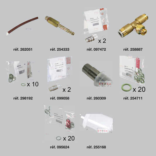Pièces du kit révision hydraulique chaudière 200 cc Necta Barista 200
