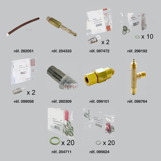 Pièces du kit révision hydraulique chaudière 600 cc Necta Barista 200