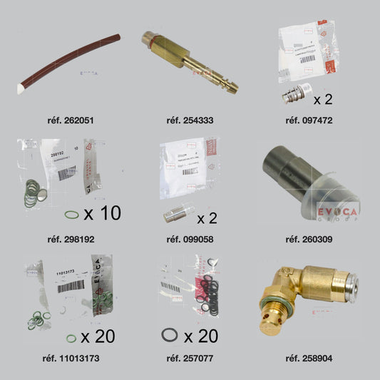Pièces du kit révision hydraulique chaudière 500 cc Necta Barista 200