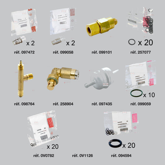 Pièces du kit révision hydraulique instantané Necta Krea Espresso