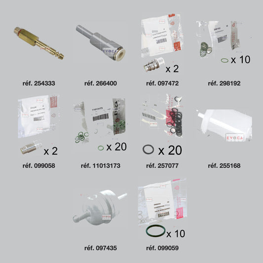Pièces du kit révision hydraulique Necta Barista 500 Classic Touch