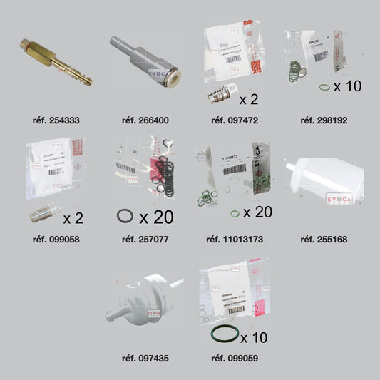 Pièces du kit révision hydraulique Necta Barista 600 Pro Touch