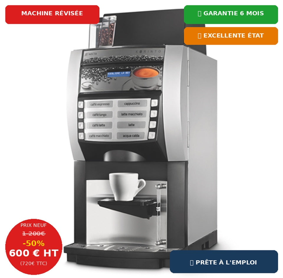 Machine à Café Professionnelle Necta Korinto Espresso — Reconditionnée — Garantie 6 mois