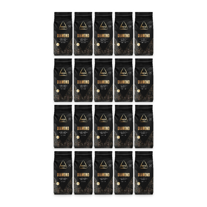 Pack 20 kg Delta Diamond 100 % arabica : 20 sachets de 1 kg