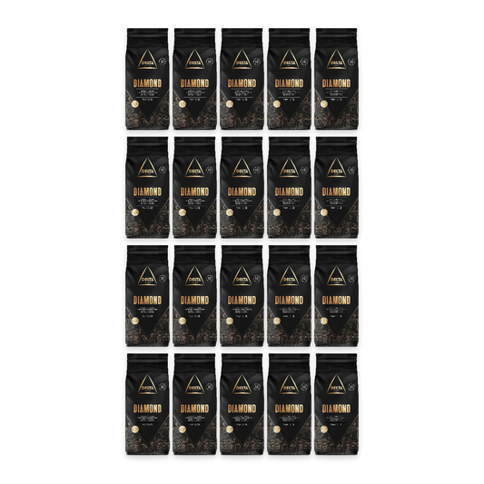 Pack 20 kg Delta Diamond 100 % arabica : 20 sachets de 1 kg