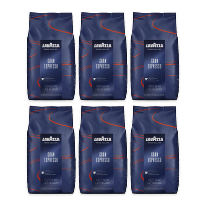 Pack 6 kg Lavazza Gran Espresso : 6 sachets de 1 kg
