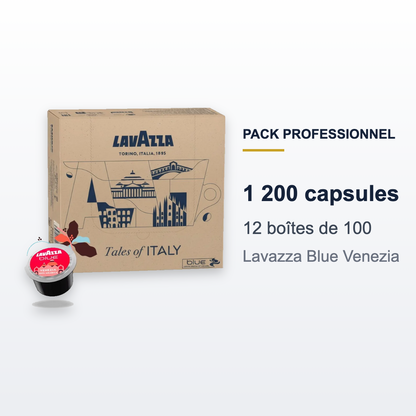 Pack 1200 capsules Lavazza Blue Venezia : 12 boîtes de 100