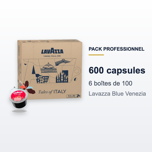 Pack 600 capsules Lavazza Blue Venezia : 6 boîtes de 100