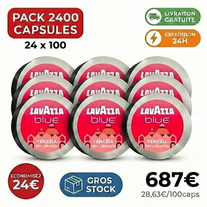 PACK 2400 CAPSULES LAVAZZA BLUE VENEZIA - CAFÉ EN CAPSULES