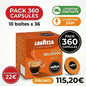 PACK 360 CAPSULES LAVAZZA A MODO MIO DELIZIOSO