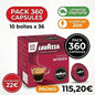 PACK 360 CAPSULES LAVAZZA A MODO MIO INTENSO