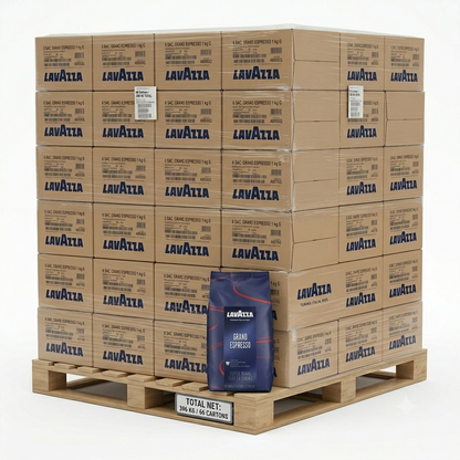Café en grains Lavazza Gran Espresso - Palette Complète de 396 kg (66 Cartons)