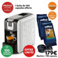 LOT MACHINE LAVAZZA EP MINI BLANCHE + 100 CAPSULES ESPRESSO POINT OFFERTES