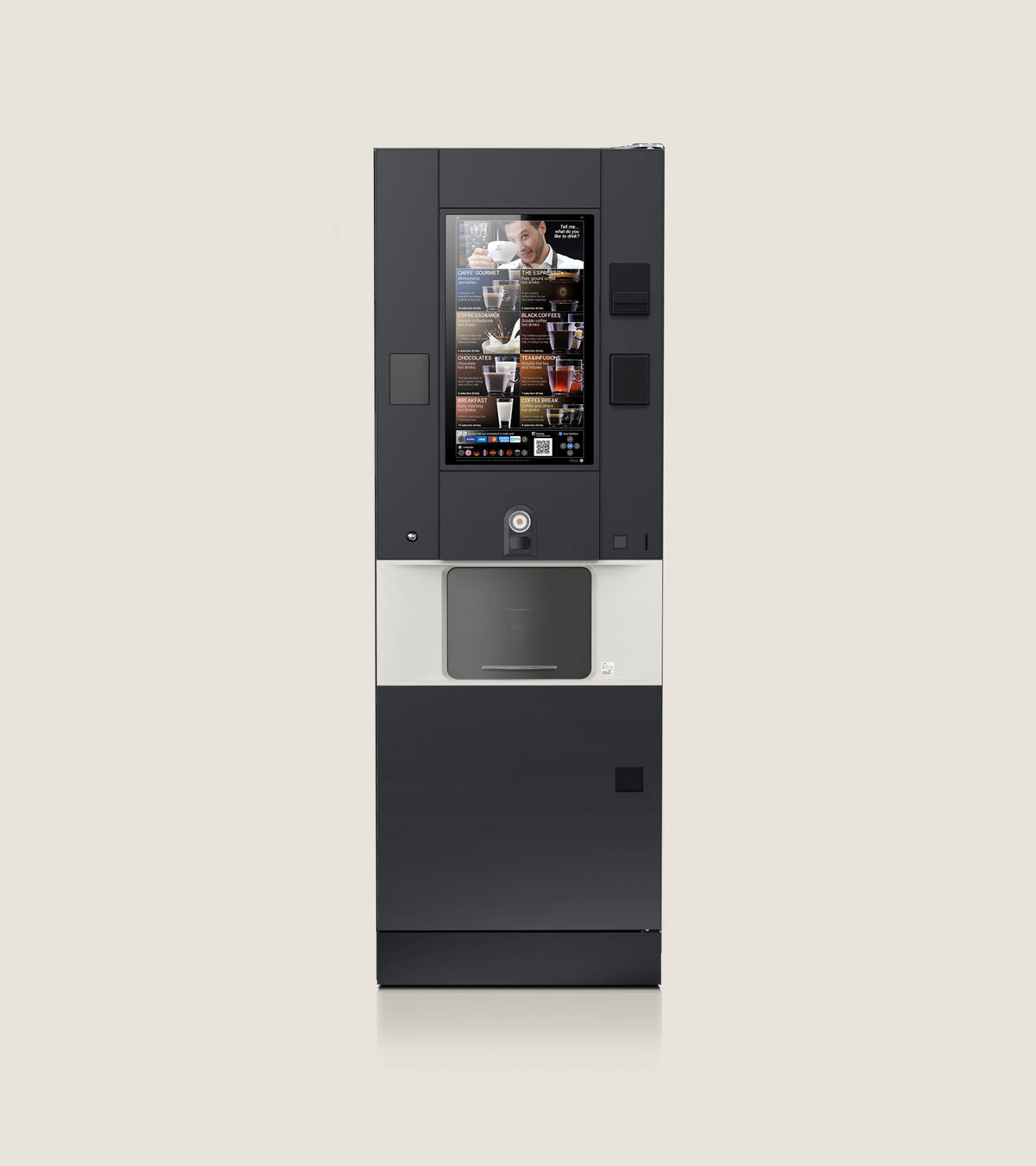 Distributeur automatique Rhea rhFS1 Touch Instantané, vue de face